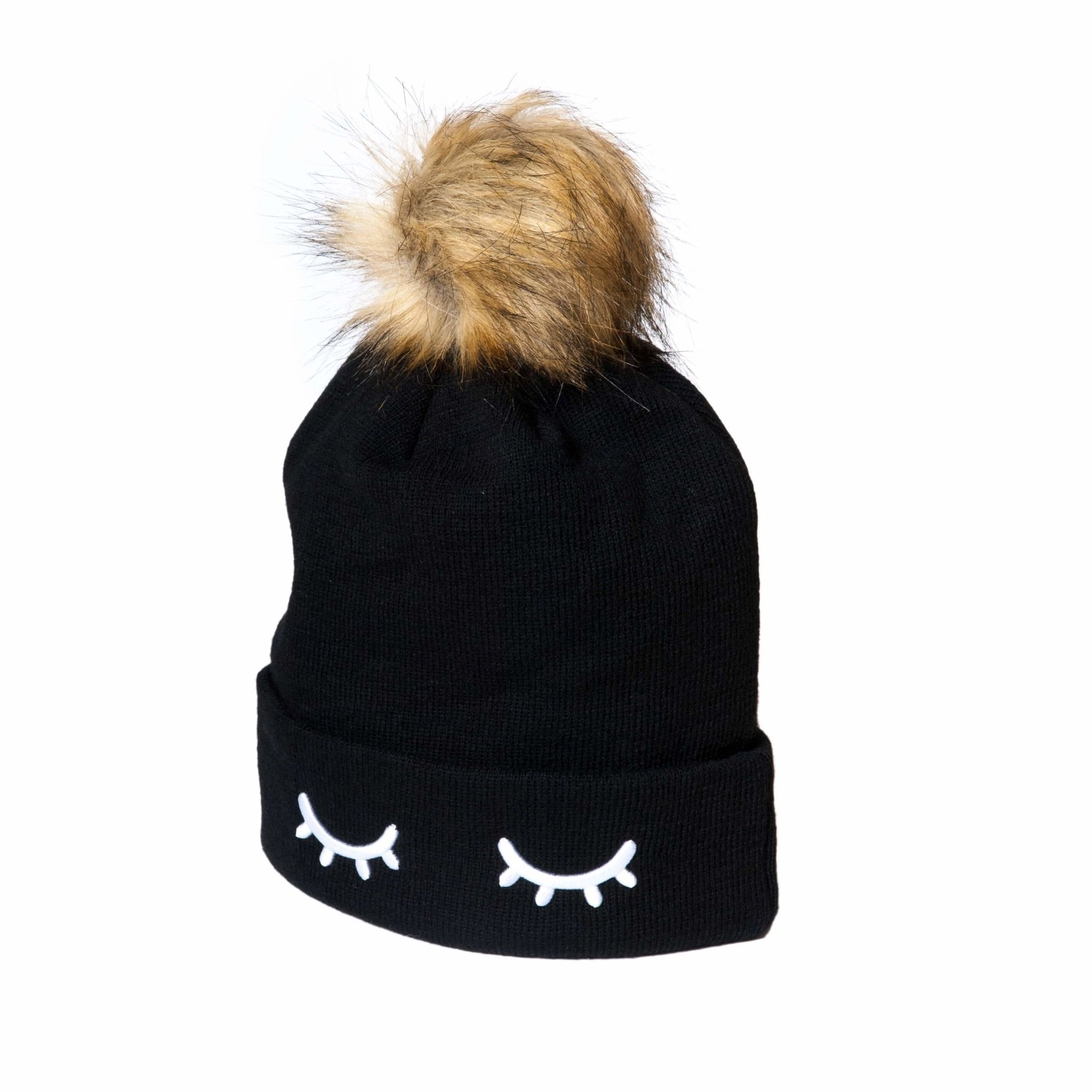 Beanie Hat With Lashes