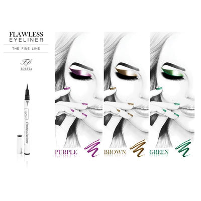 Flawless Eyeliner Poster - Flawless Lashes by Loreta